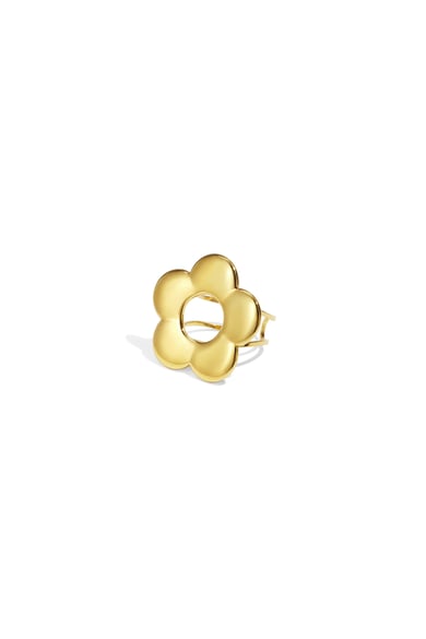 Roestvrijstalen statementringen, bloemen, casual, dagelijks, eenvoudig, serie, damessieraden h5 