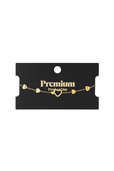 bracelet tout ce dont vous avez besoin c'est de l'amour - couleur or h5 Image2