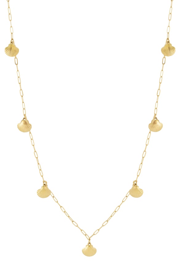 Collier long coquillage