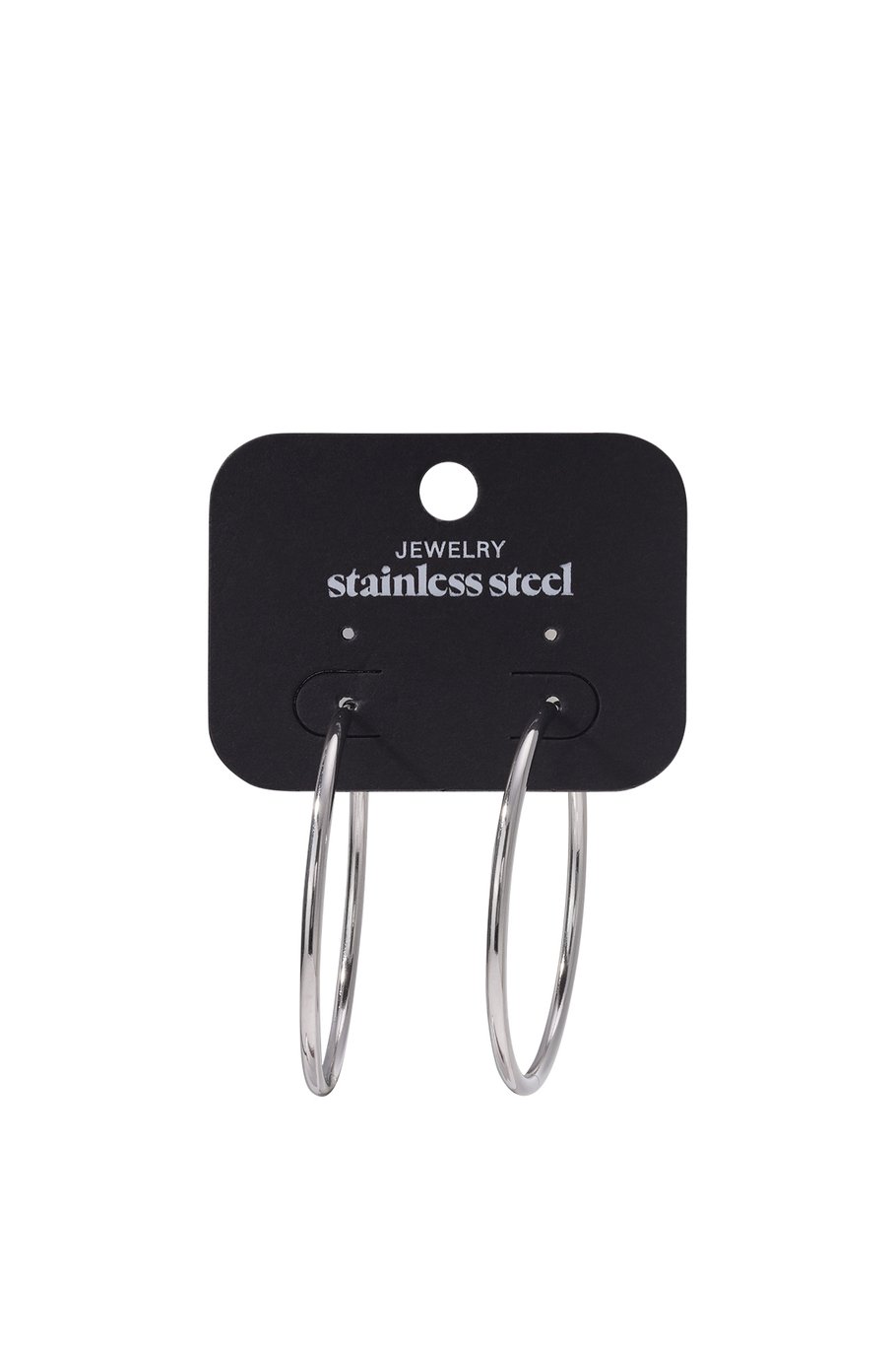 stainless steel earrings hoops large Picture3