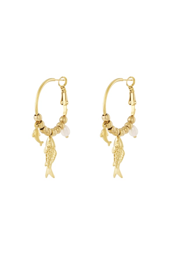 Boucles d&#39;oreilles pendantes en forme de poisson