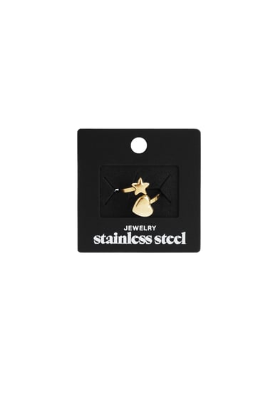 Bagues minimalistes en acier inoxydable, série cœur, décontractée et simple, bijoux pour femmes h5 Image3