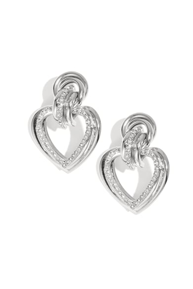 Boucles d&#39;oreilles pendantes en fer, cœur, élégantes, série de Noël luxueuse, bijoux pour femmes h5 
