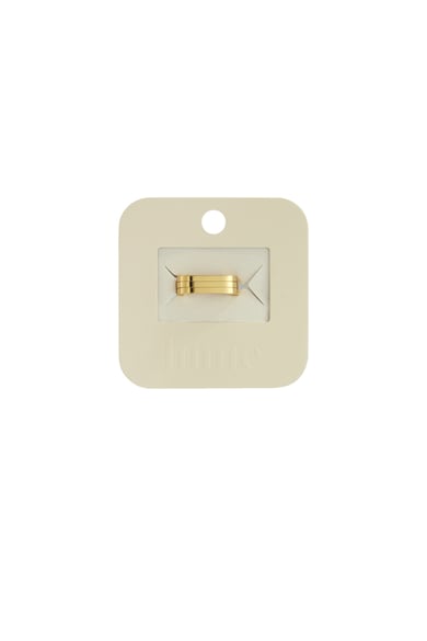 Anillos minimalistas de acero inoxidable rectángulo Simple Diario Serie Simple Joyería de mujer h5 Imagen4
