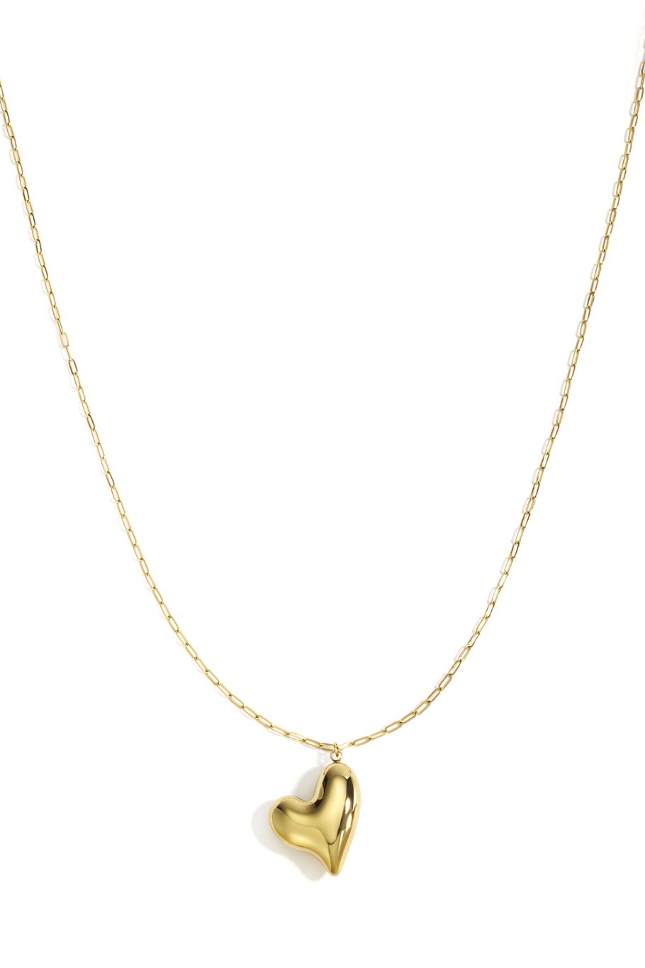Stainless Steel Long Necklaces Heart Casual Daily Simple Series Women's jewelry 