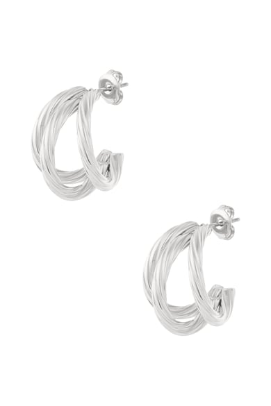 Pendientes de aro de acero inoxidable geométricos diarios h5 Imagen3