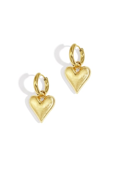 Pendientes colgantes de corazón, serie casual, diario, sencillos, joyería para mujer. h5 