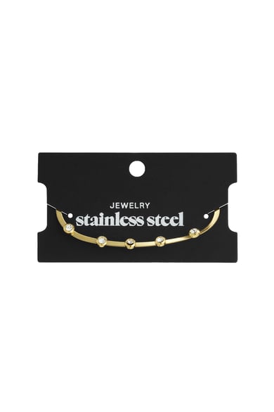 Braccialetti con catena di strass, serie casual, quotidiani e semplici, gioielli da donna h5 Immagine3