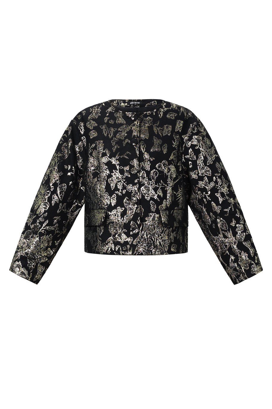 Jacquard ballonmouwjas Afbeelding4