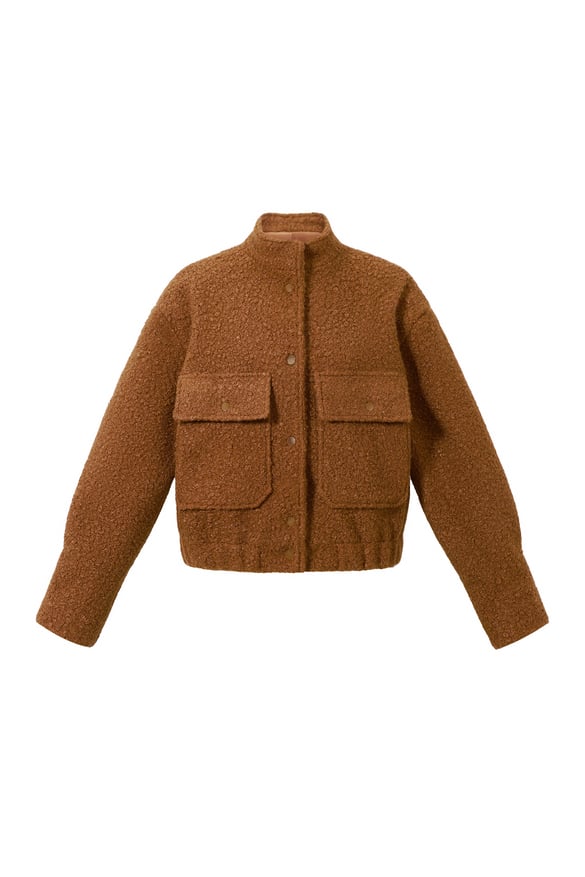 Boucle bomber jacket 2