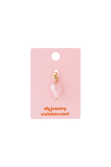 Dije de joyería DIY con forma de corazón pastel h5 Imagen3