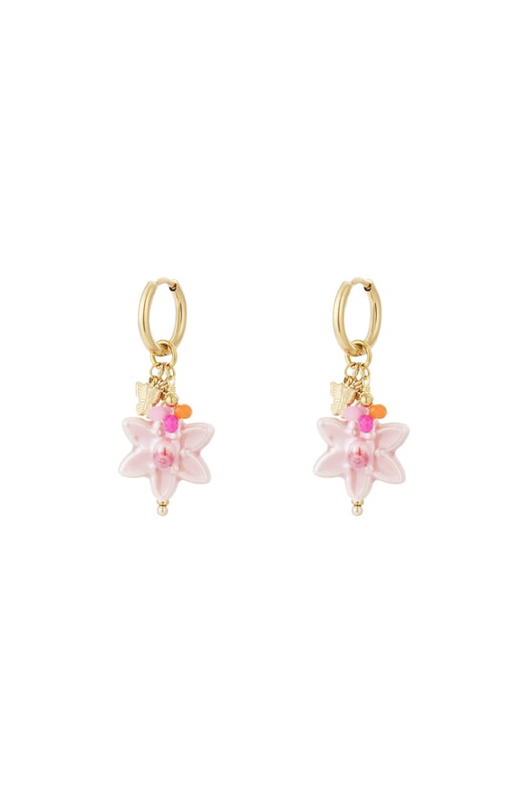 orecchini fiore magico - colore oro 2