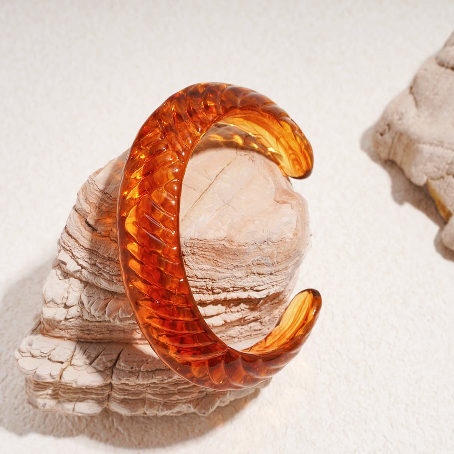 1 Piece Irregular Shape Acrylic Cuff Bracelet Picture3