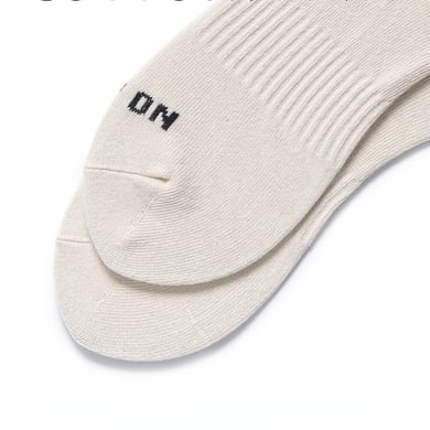 1 par de calcetines de algodón versátiles con estampado de letras para mujer a media pantorrilla h5 Imagen4