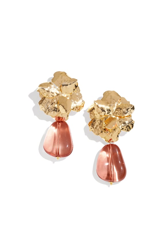 Harz-Tropfen-Ohrringe, Blume, lässig, täglich, luxuriöse Serie, Damenschmuck