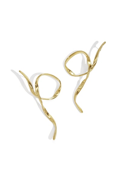 Pendientes de botón líneas Casual Diario Serie Simple Joyería de mujer h5 