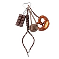 1 brown chocolate bread keychain Picture2