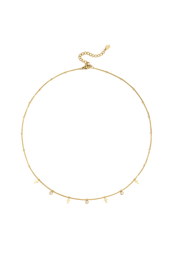 Edelstahl Kette Halsketten Kreuz Casual Täglich Einfache Serie frauen schmuck