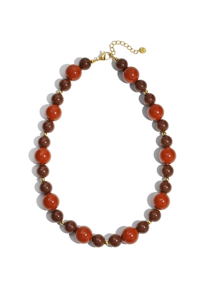 Necklace with beads of different sizes h5 