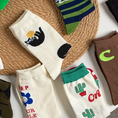 1 Paar adrette, bezaubernde Wadensocken mit Cartoon-Motiven h5 Bild2