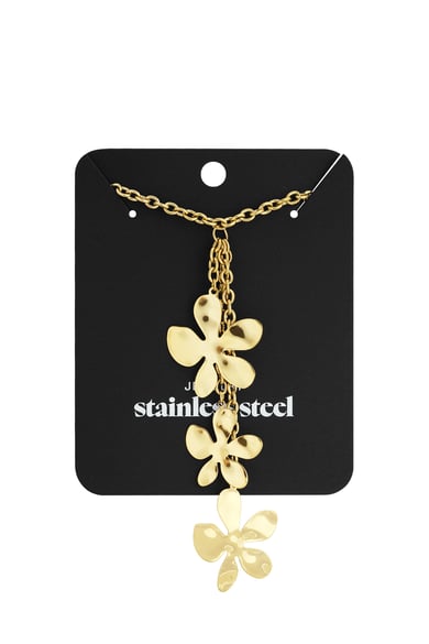 Stainless Steel Pendant necklaces Flower Casual Daily Simple Series Women's jewelry h5 Picture3