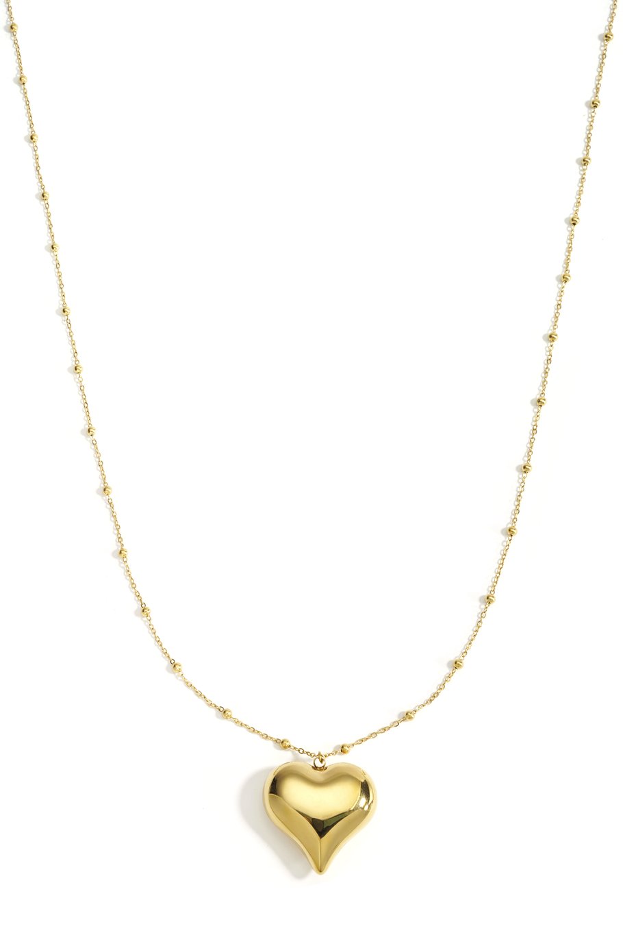 Stainless Steel Long Necklaces Heart Casual Daily Simple Series Women's jewelry 