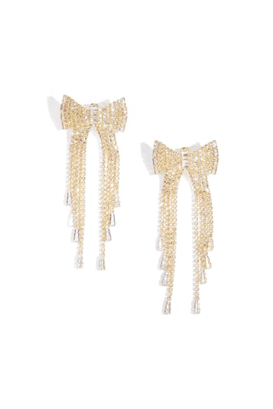 Kupfer Baumeln Ohrringe Bogen Knoten Elegante Weihnachten Luxuriöse Serie frauen schmuck h5 
