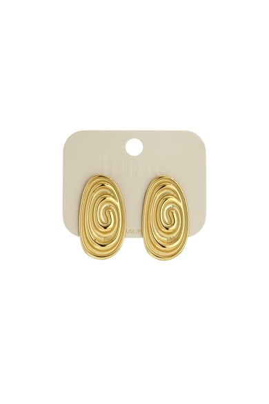 Pendientes de acero inoxidable con forma irregular, serie informal, para uso diario, joyería para mujer. h5 Imagen3