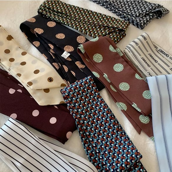 1 Piece Vintage Polka Dots Polyester Women's Bandana 2