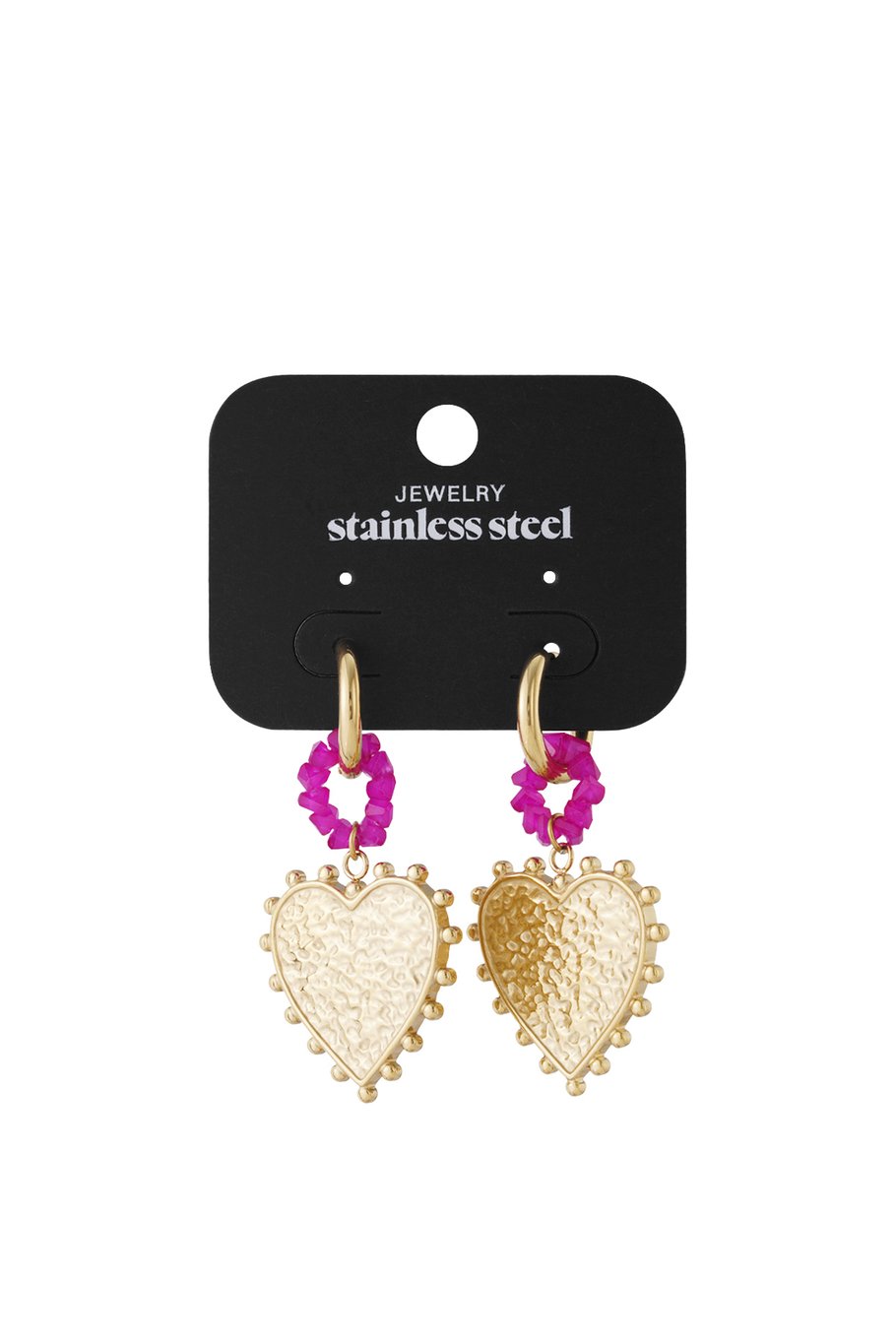 Stainless Steel Drop Earrings Heart Casual Daily Simple Series Women's jewelry h5Picture4