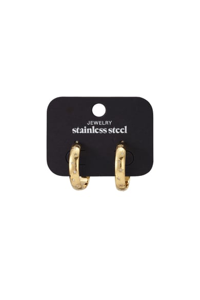 Stainless Steel Hoop Earrings Star Casual Daily Simple Series Women's jewelry h5 Picture3
