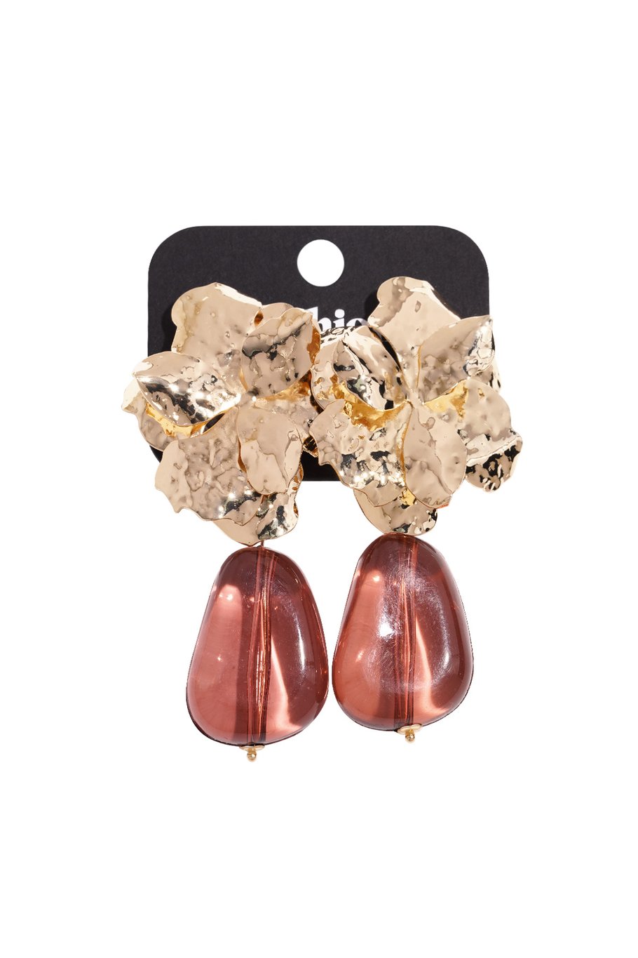 Harz-Tropfen-Ohrringe, Blume, lässig, täglich, luxuriöse Serie, Damenschmuck Bild3