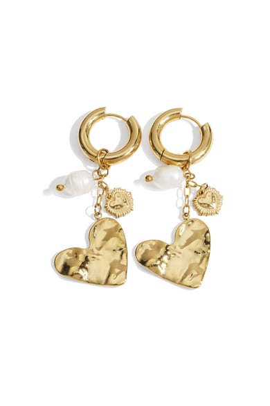 Stainless Steel Drop Earrings Heart Casual Daily Simple Series Women's jewelry h5 