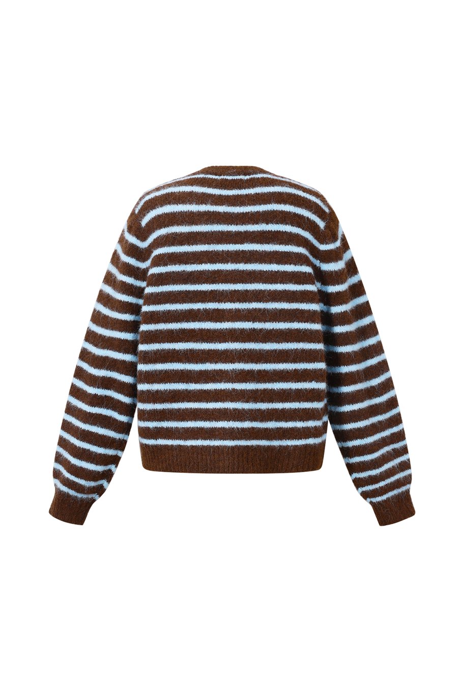 Polyesterfaser (Polyester) Strickjacke Streifen Lässige Herbst-/Winterkleidung h5Bild3
