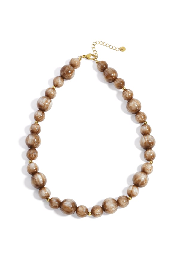 Colliers en perles de résine, série décontractée, simple et quotidienne, bijoux pour femmes