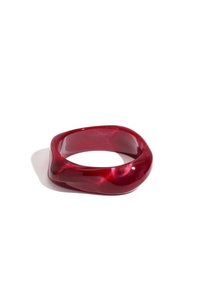 Bracelets en acrylique de couleur unie, style décontracté et simple, pour femme h5 