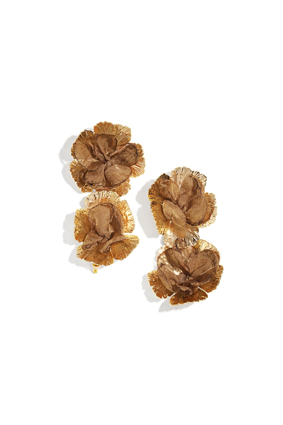 Polyester Tropfen-Ohrringe Blume Lässig Alltag Damenschmuck 