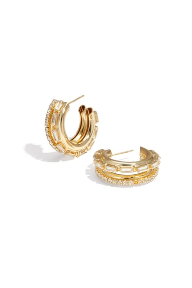 Boucles d&#39;oreilles créoles en fer, élégantes, luxueuses, de Noël, pour femmes h5 