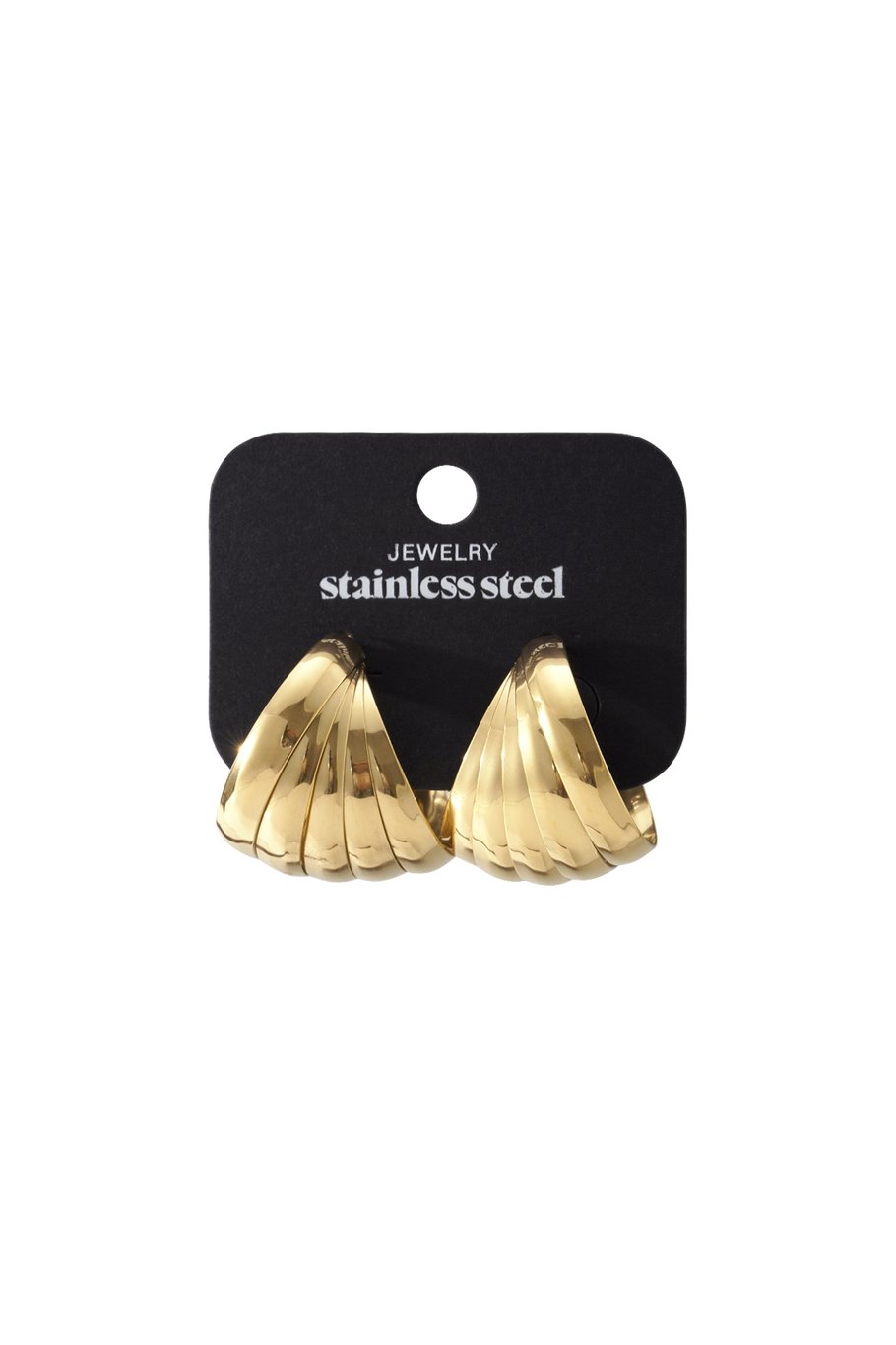 Boucles d&#39;oreilles à tige en acier inoxydable, style géométrique, décontracté, simple, pour femme Image3