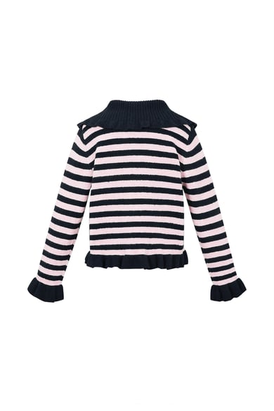 Polyestervezel (polyester) Gebreid vest Strepen Casual Herfst/Winterkleding h5 Afbeelding3