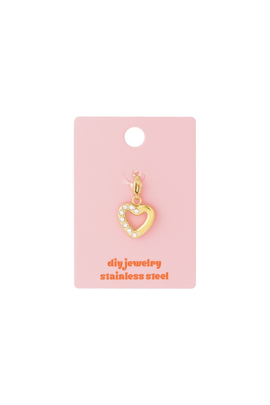 Bijoux en acier inoxydable, breloques en forme de cœur, style décontracté et quotidien Image4