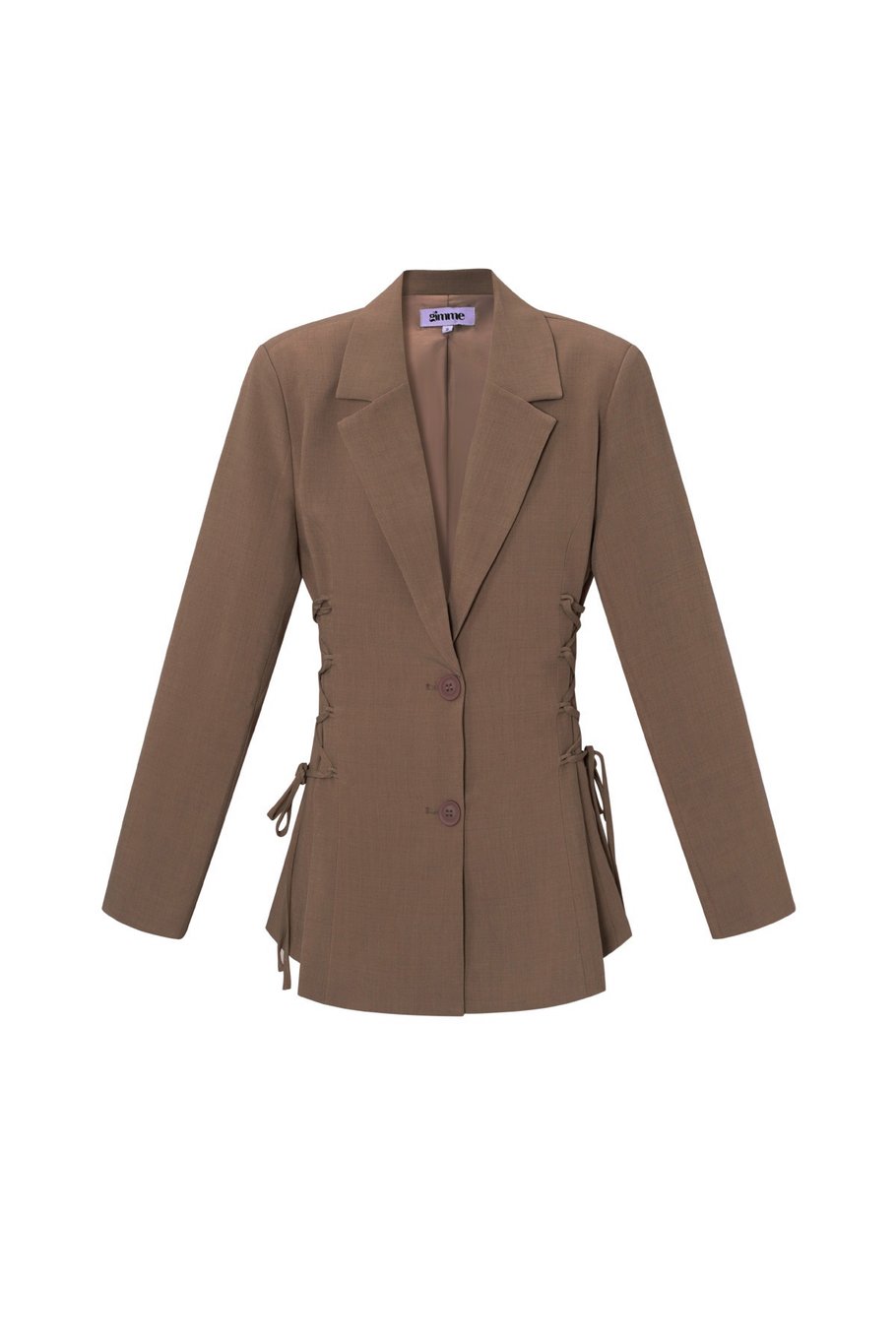 Taillierter Blazer mit Schnürung 