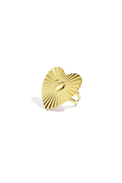 Stainless Steel Statement Rings Heart Casual Daily Simple Series Women's jewelry h5 