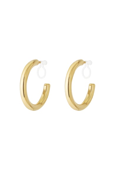 Pendientes de aro con clip elegantes h5 