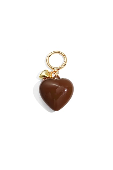 Bijou de sac en forme de cœur, accessoire décontracté en acrylique pour tous les jours h5 