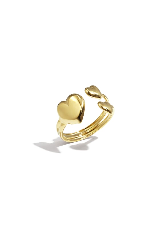 Anillos minimalistas de acero inoxidable con forma de corazón, informales, diarios, serie sencilla, joyería para mujer