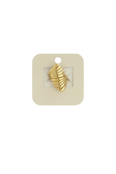 Anillos de acero inoxidable con forma irregular, estilo casual, diario, serie simple, joyería para mujer h5 Imagen5