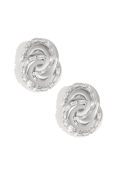 Boucles d&#39;oreilles à tige en fer de forme irrégulière, élégantes, luxueuses, de Noël, pour femmes h5 Image5