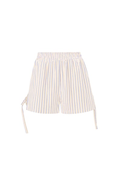 Bağcıklı Pinstripe Şort - Pembe h5 Resim4