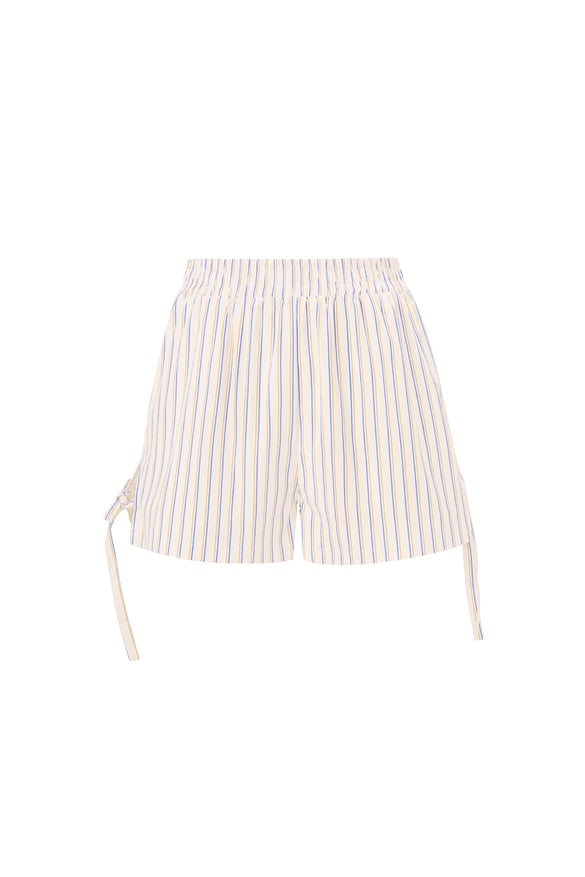 Pinstripe Short With Laces - Pink 2